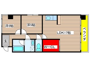 ハイライズナリタの物件間取画像